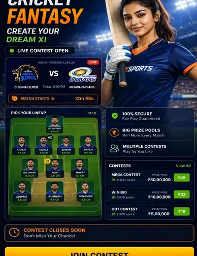 Gold365in (gold365) fantasy cricket & matchday visual 3